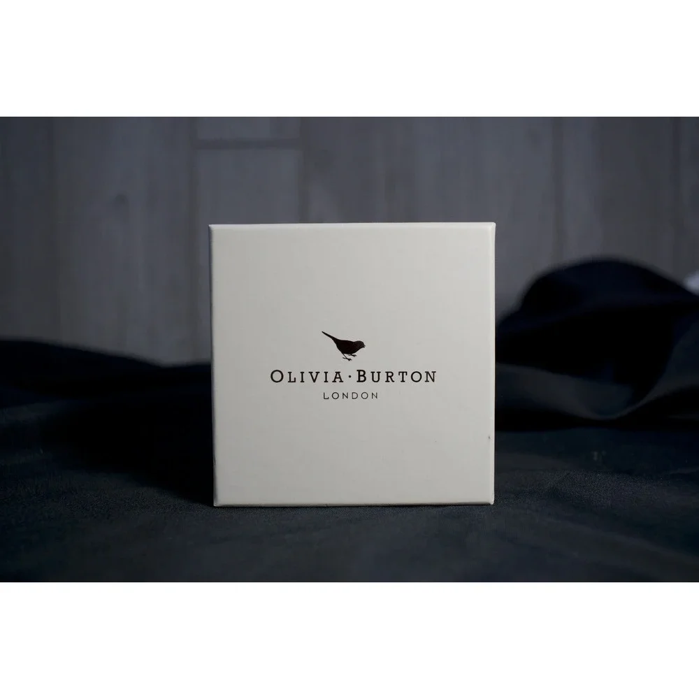 Olivia Burton OB15BDW02 Big Dial Watch Womens Rose Gold Grey Leather Unworn Box